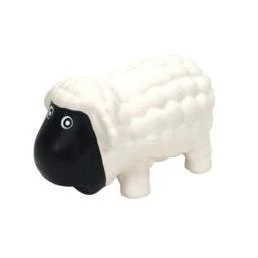 CO83702 6.5 in. Rascals Latex Sheep Dog Toy - White
