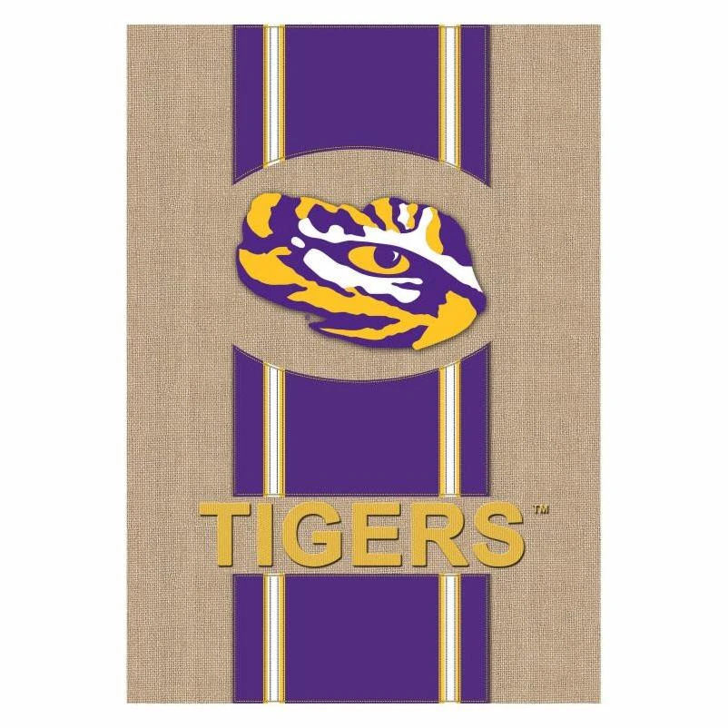 Lsu Tigers Official Ncaa Burlap Garden Flag, 12.5 X 18 Inches