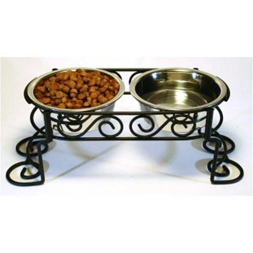 Stainless Steel Scroll Work Double Diner, 1 Quart - Model 5850