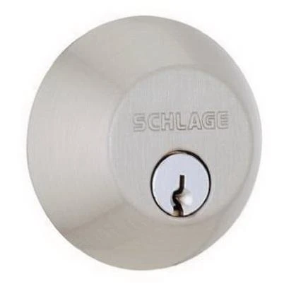 Satin Nickel Double-Cylinder Deadbolt Lock
