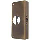 MAG Security #2004-PBV Polished Brass Door Reinforcer 9 in. Install Lock