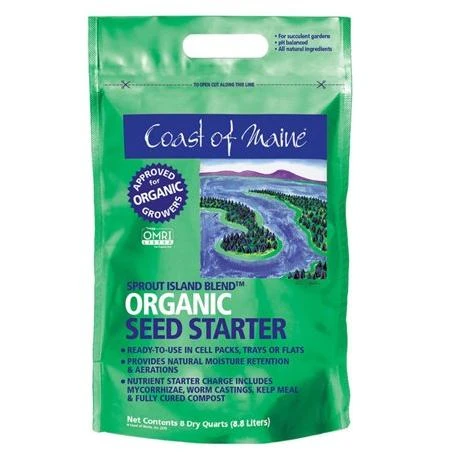 Coast of Maine Sprout Island Organic Seed Starter for Root Plant Cuttings, 8 Qt