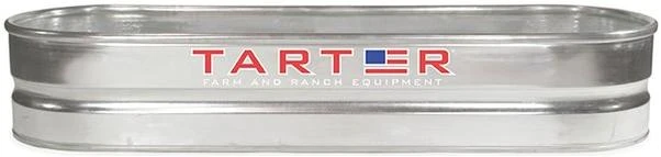 Tarter Gate 702402165 2 x 1 x 6 ft. 70 gal Heavy Duty Oval Galvanized Water Tank