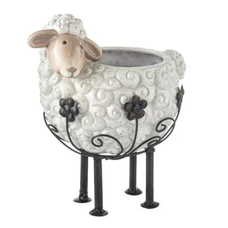 Sheep Planter Pot with Decorative Stand