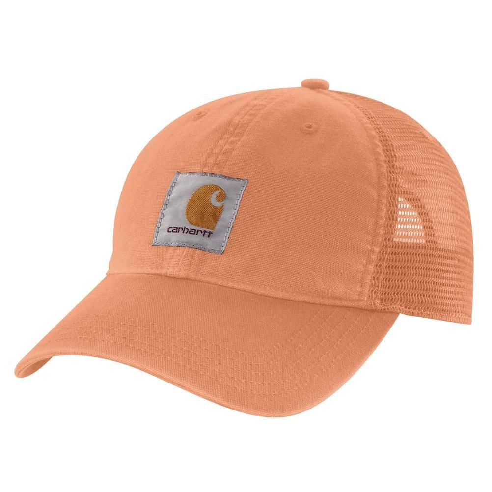 Carhartt Men's OFA Dusty Orange Cotton Canvas Mesh Back Cap