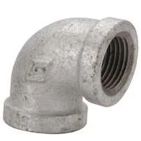 2B-1-2X3-8G 90 Degree Red Elbow Galvanized - .5 x .36 In.