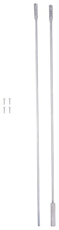 ProSource LR-105-PS Door Brace, 3/8 in W, Steel, Zinc