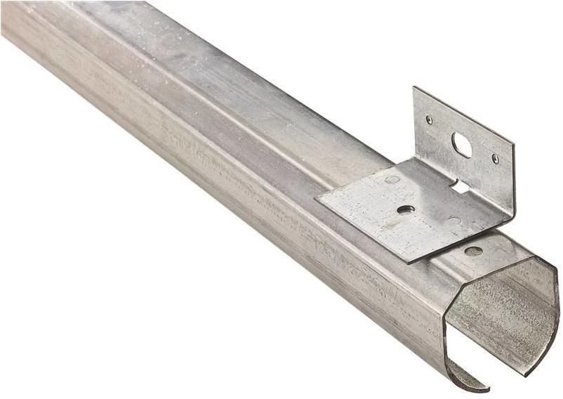 National Hardware N193-961 Round Rail, Steel, Galvanized, 2-13/32 in W, 2-3/8 in H, 144 in L