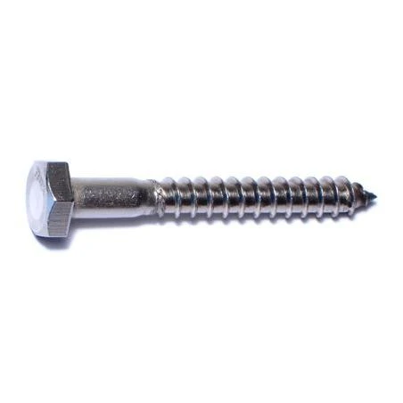 1/4 X 2-1/2 Inch Stainless Steel Hex Lag Screws - Durable Fasteners For Heavy-duty Applications