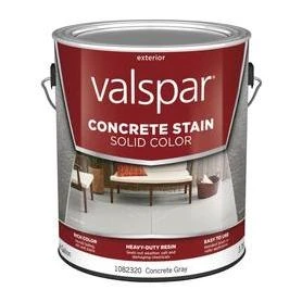 Valspar 1082320 Stain Concrete Gallon Sld Gray