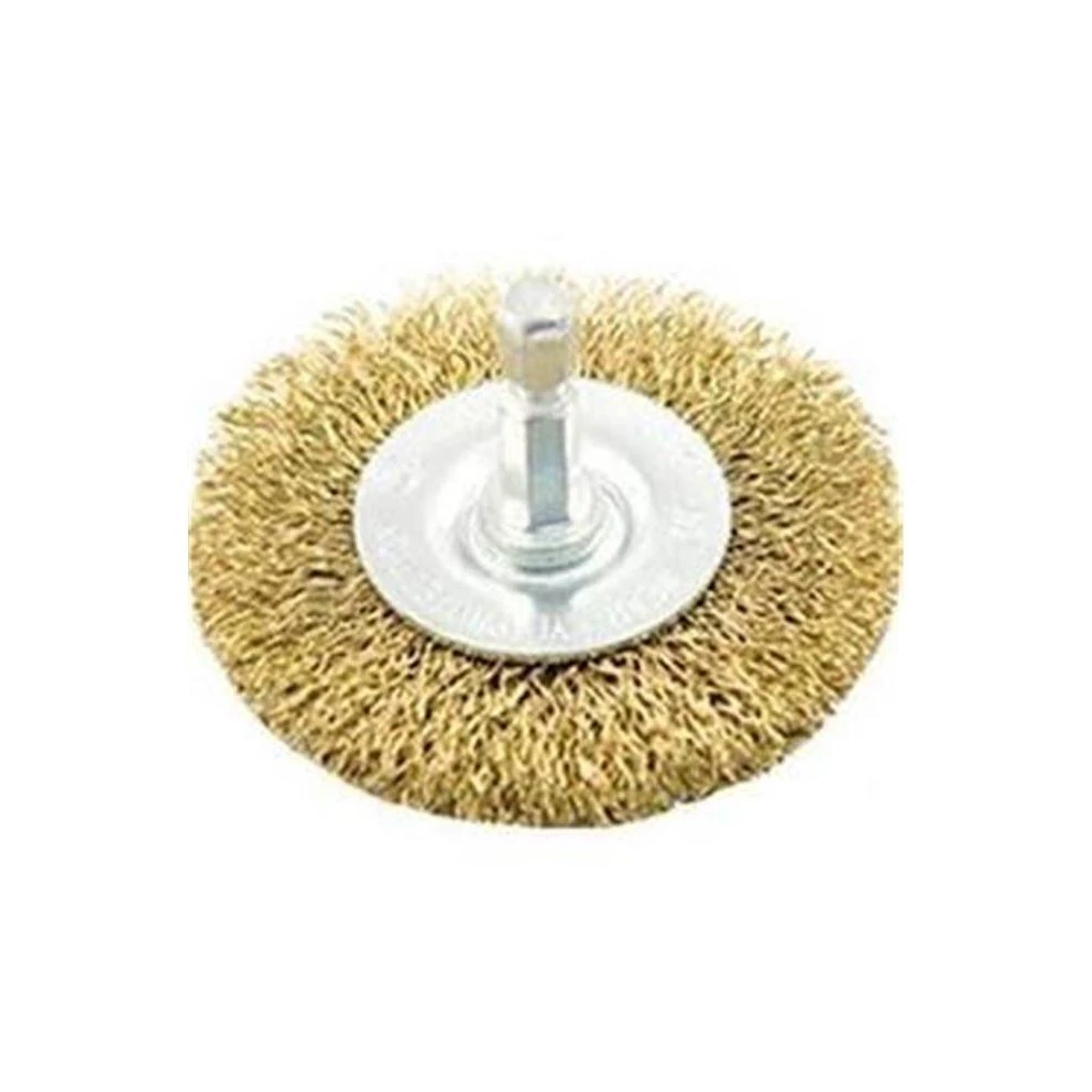 2.5 Inch Coarse Wire Wheel Brush With 0.25 Inch Shank For Heavy-duty Cleaning