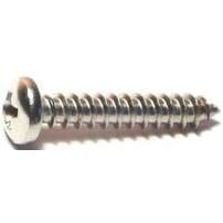 Midwest Fastener 05110 Screw, #8-15 Thread, 1 in L, Coarse Thread, Pan Head, Phillips Drive, Stainless Steel, 100 PK