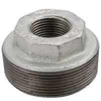 35-1-1-2X1G Malleable Hex Pipe Bushing Galvanized - 1.5 x 1 In.