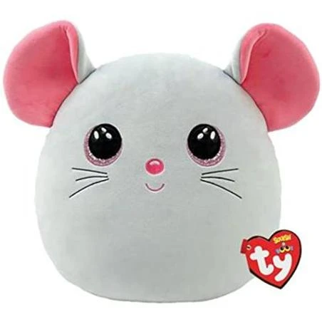 TY Squish-A-Boos Plush - CATNIP the Mouse (Medium Size - 14 inch)