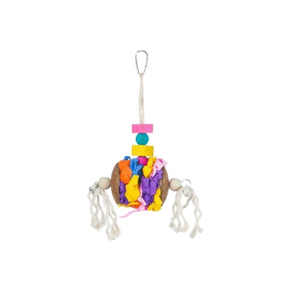 Accordian Crinkle Bird Toy Assorted Color