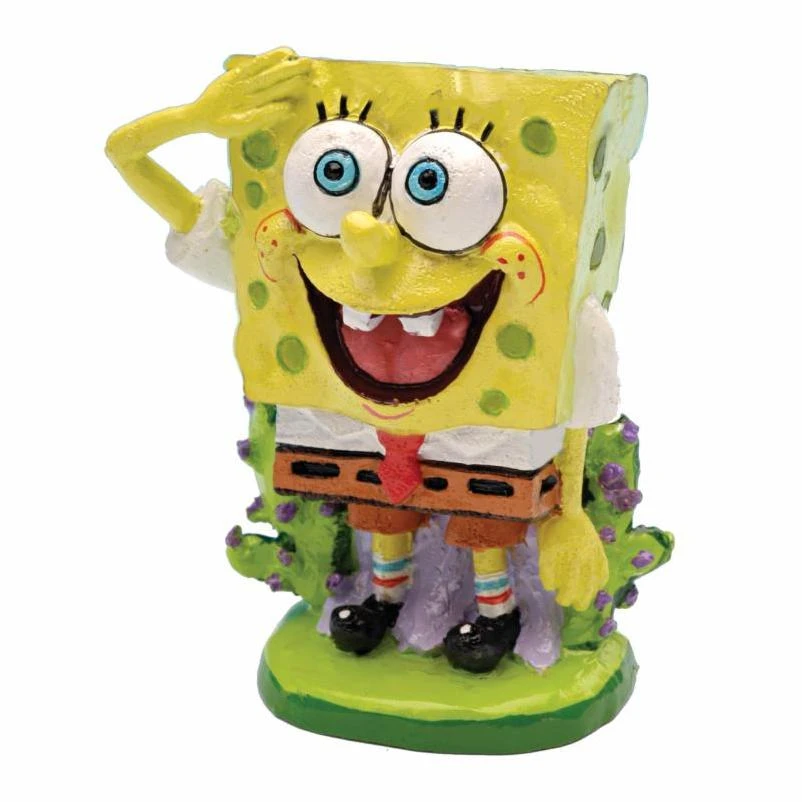 Penn Plax Spongebob Squarepants Mini Resin Aquarium Ornament, Multi-color, 0.05 Lbs