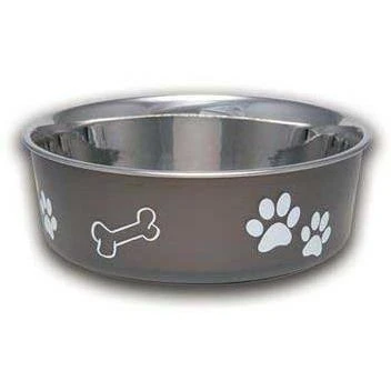 Loving Pets Espresso Bella Pet Bowl (Large; 51.2 oz.)