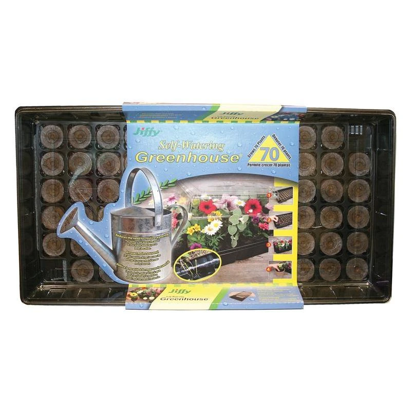 70-cell Self-watering Greenhouse Seed Starter Kit With Biodegradable Peat Pellets