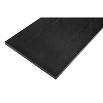 12 in. x 36 in. Black Laminated Wood Shelf