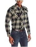 Wrangler Men's Western Flannel Shirt Lightweight, Plaid, XX-Large