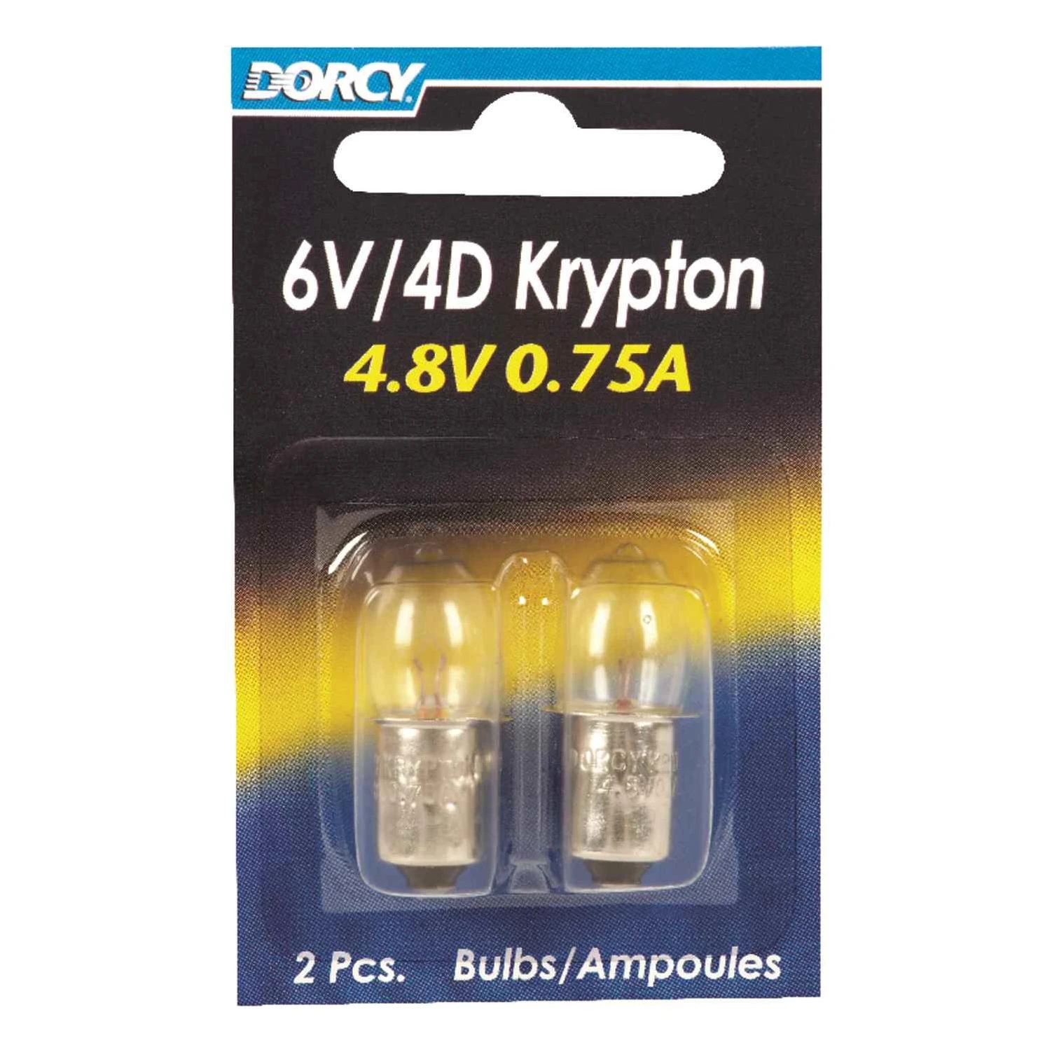 Dorcy 6V/4D Krypton Flashlight Bulb 2.2 volt Bayonet Base