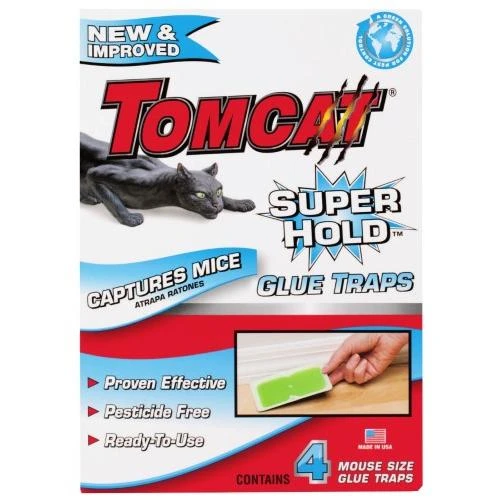 Tomcat 32416 Super Hold Mouse Glue Trap Pack - 4