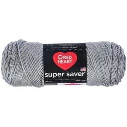 Red Heart Super Saver Yarn, Dusty Grey, 7oz (198g), Medium Acrylic