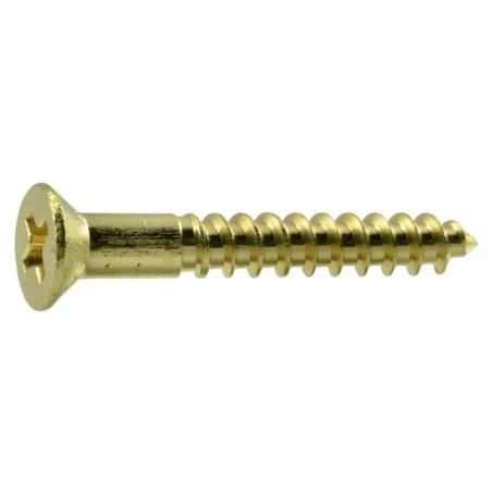 #6 X 1 Brass Phillips Flat Head Wood Screws - Durable And Versatile Fasteners