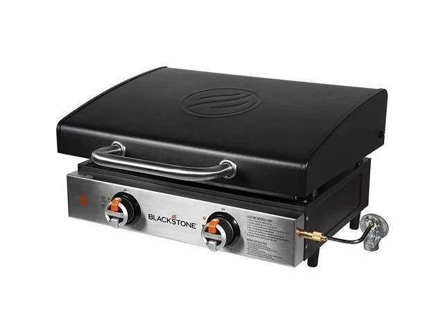 Blackstone 2-Burner Black 24,000 BTU 339 Sq.In. Outdoor LP Gas Griddle