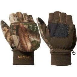 Men's Bulls-eye Fleece Pop-top Mittens, X-large, Realtree Camo