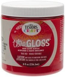 Ultra Gloss Paint 8oz True Red - High-quality Finish For All Projects