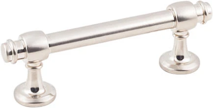  KasaWare 4" Overall Length Beveled Edge Satin Nickel Bar Pull (8-Pack)