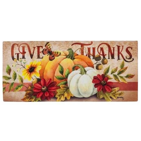 Home & Garden Give Thanks Switch Mat Rubber Sassafras 431694