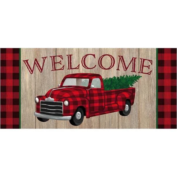 Evergreen Enterprises Holiday Plaid Truck Sassafras Switch Mat