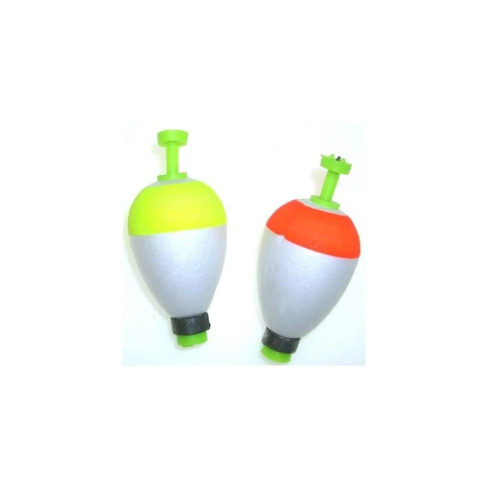 Fish'n Foam Oval Fishing Floats - Assorted Colors - 1 1/4 In. Unweighted Clip