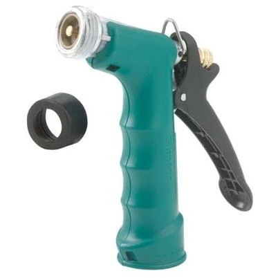 Hose Nozzle, Insulated Grip, Threaded Front, Metal