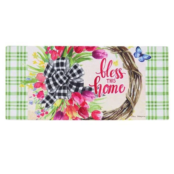 Evergreen Enterprises Spring Florals Wreath Sassafras Switch Mat