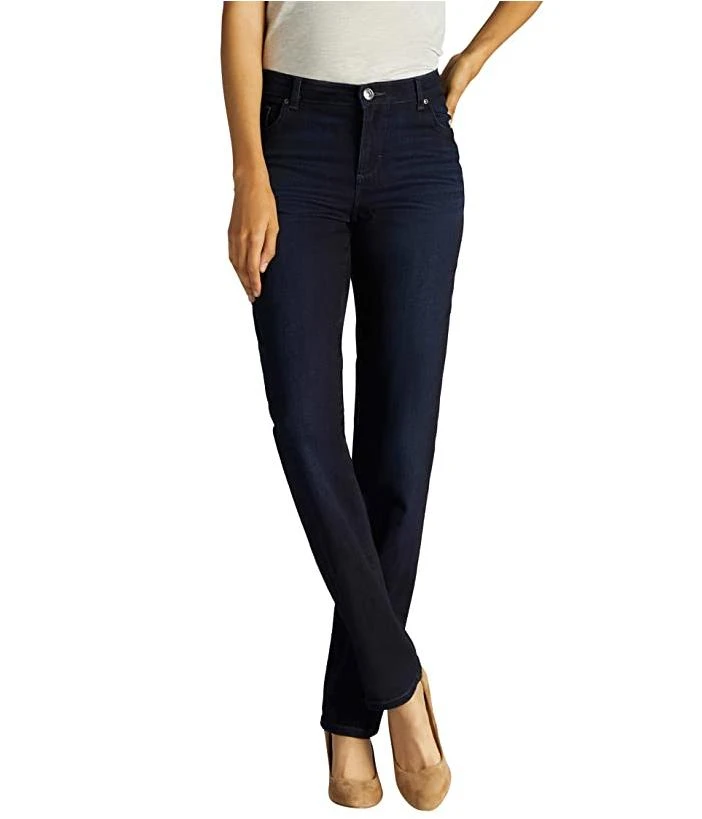 Women's Lee Relaxed Fit Straight-Leg Jeans, Size: 18 Regular, Dark Blue