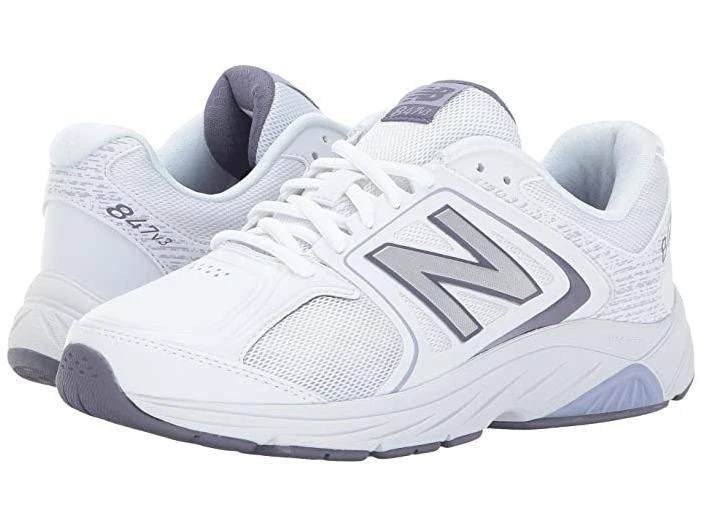 New Balance 847v3 Women's Walking Shoes White/Grey Size 8.5 Width B - Medium