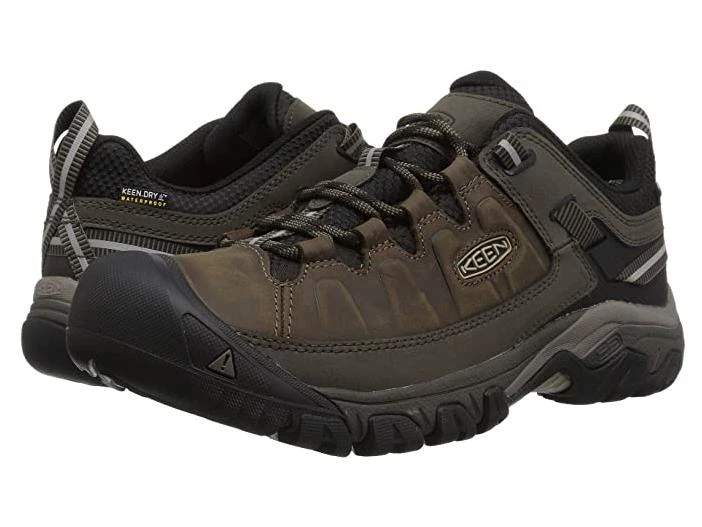 KEEN Men's Targhee 3 Rugged Low Height Waterproof Hiking Shoes - 13 - Bungee Cord / Black