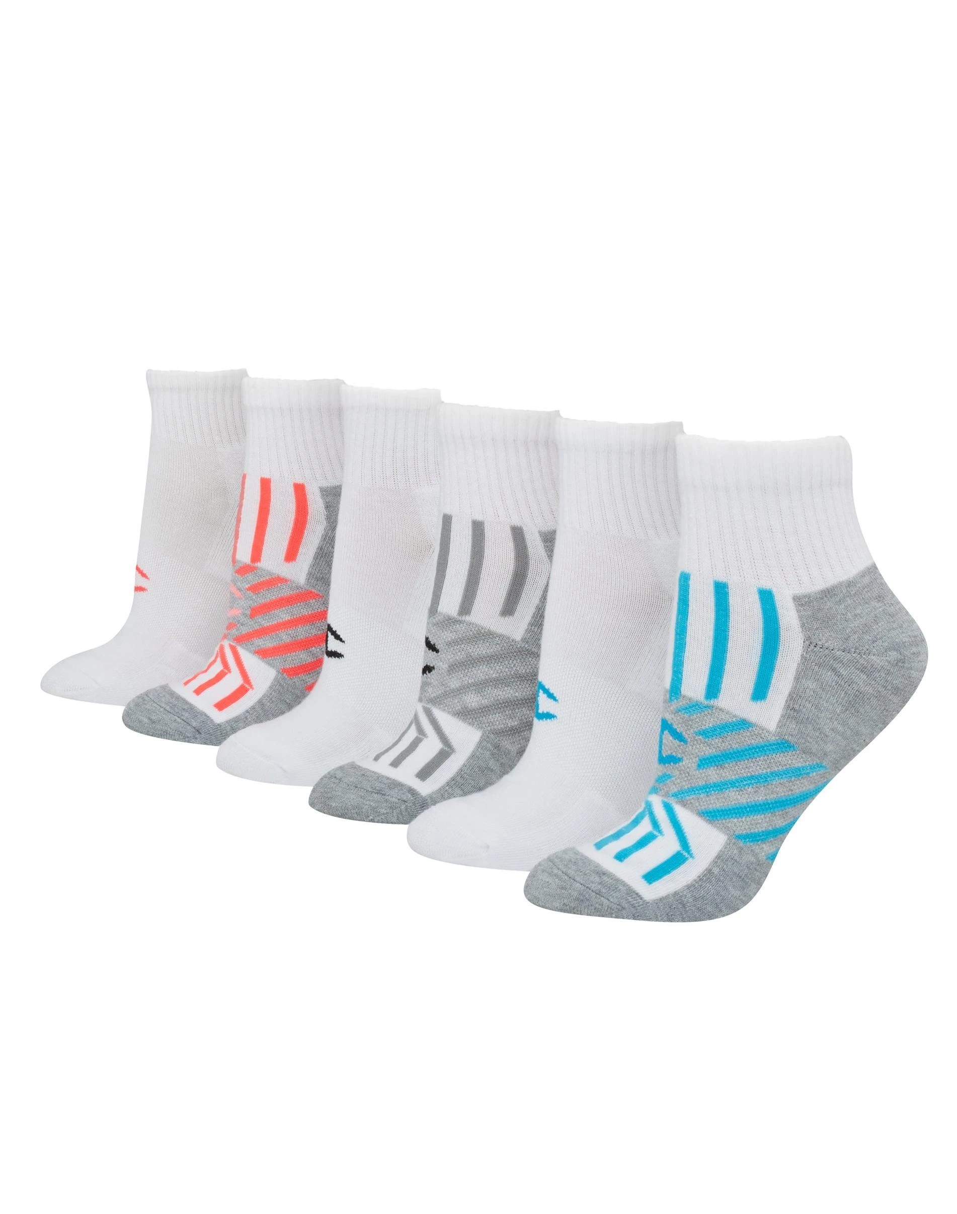 Women's Champion 6-pk. Cushioned Ankle Socks, Size: 9-11, Multicolor