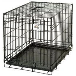 Wcsml Small Black Double Door Wire Pet Crate 24 X 18 X 21 In.