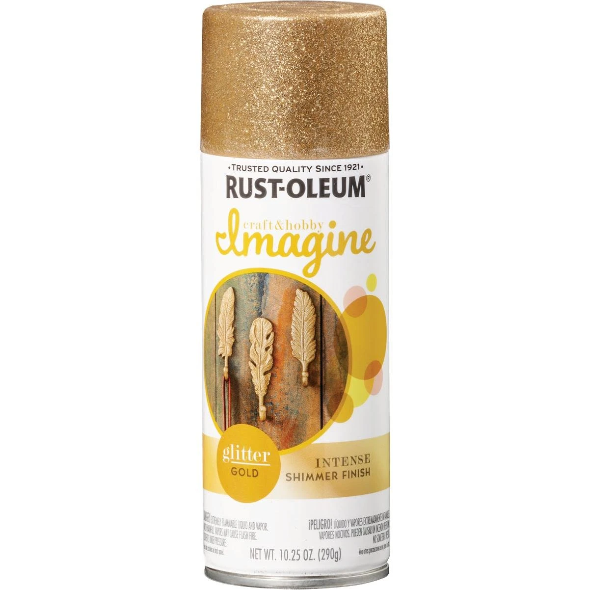 Rust-Oleum Imagine Craft & Hobby 10.25 Oz. Intense Gold Glitter Spray Paint