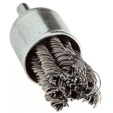 Forney 60002 End Brush Coarse Twist Knotted with 1/4 Inch Shank 1 Inch