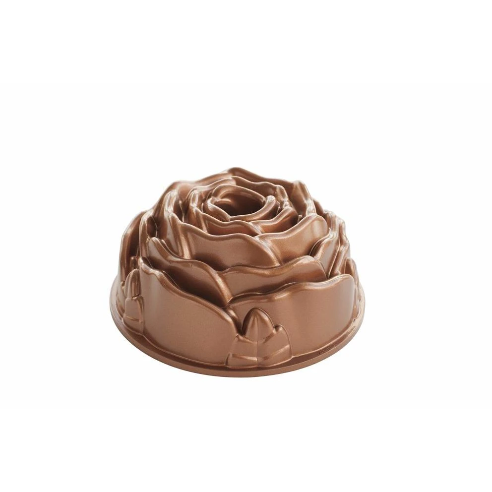 Platinum Rose Cast Aluminum Bundt Pan, One Size, Copper Finish