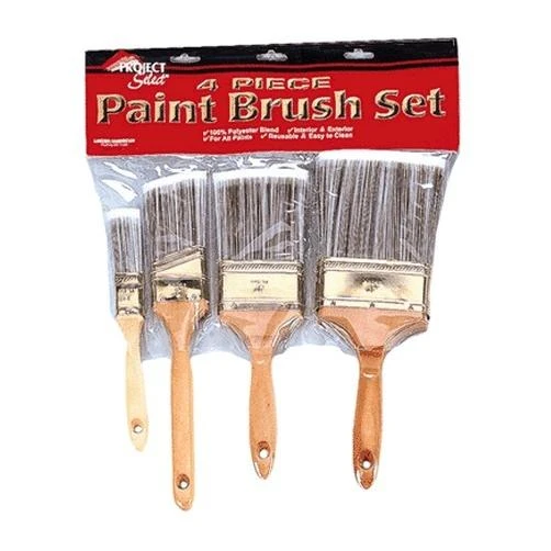 A2204 4-piece Deluxe Polyester Paint Brush Set For Precision Painting