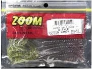 ZOOM BAIT CO Zoom U Tail Worm-Pack of 20 (Cotton Candy Chartreuse, 6-Inch)