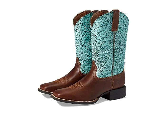 Ariat Round Up Wide Square Toe Western Boot