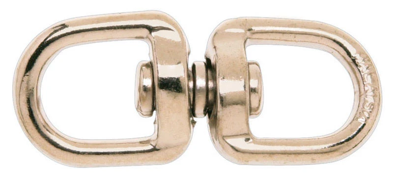 Campbell 3/4 in. D X 3 in. L Nickel-Plated Zinc Double Eye Swivel 100 lb