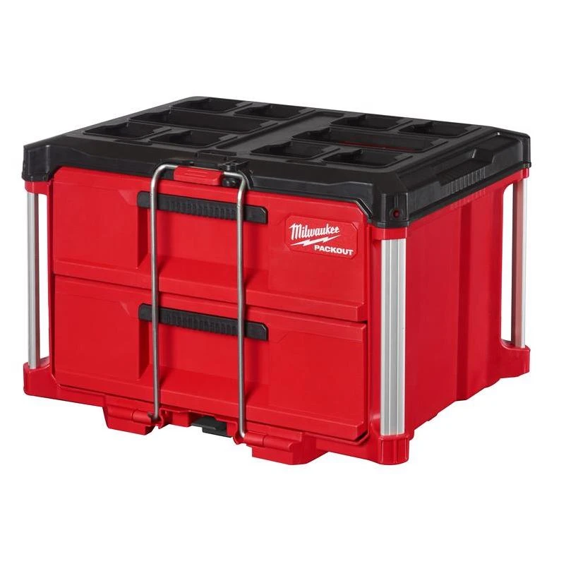 Milwaukee PACKOUT 22.2 in. 31 2 Drawer Toolbox Black/Red